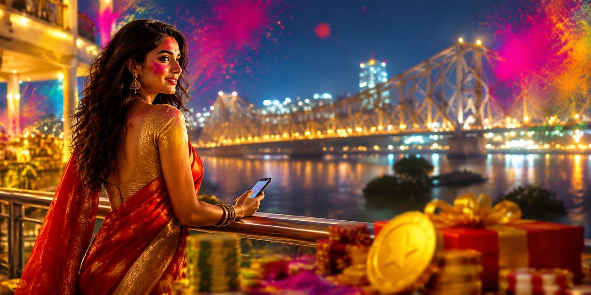 Festive Rummy weekend bonus celebration at Howrah Bridge, Kolkata
